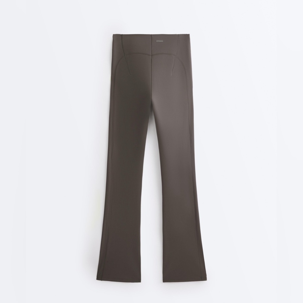 NWT OYSHO High-rise Compressive Raise Up Flare Trousers SIZE LARGE